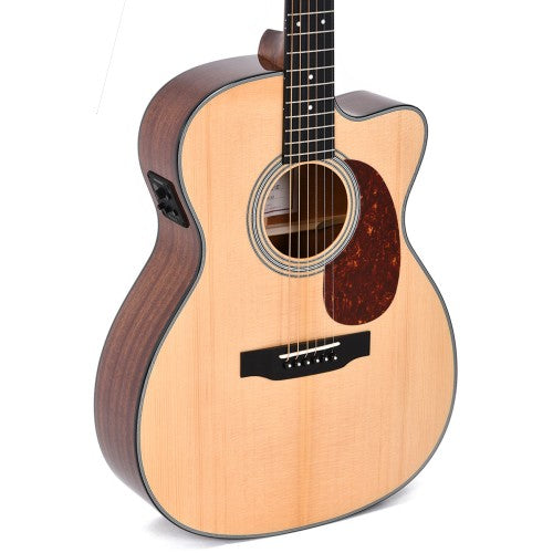 Sigma Guitars 000MC-1E 14 Fret, Cutaway Acoustic Guitar - Natural High Gloss Brand: Sigma