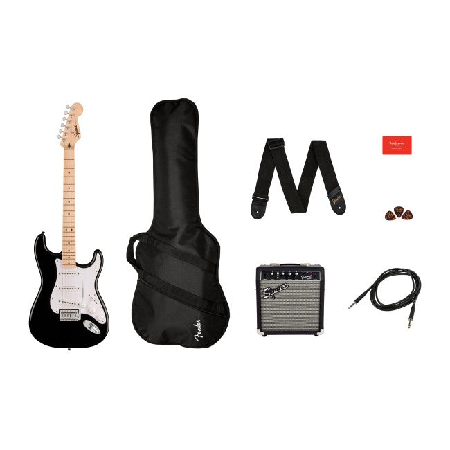 Fender 0371720606 Squier Sonic Stratocaster Pack - Black