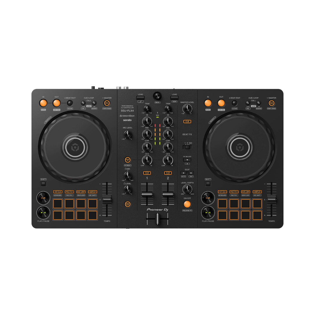 Pioneer DJ DDJ-FLX4 Portable 2-Channel rekordbox DJ and Serato Controller