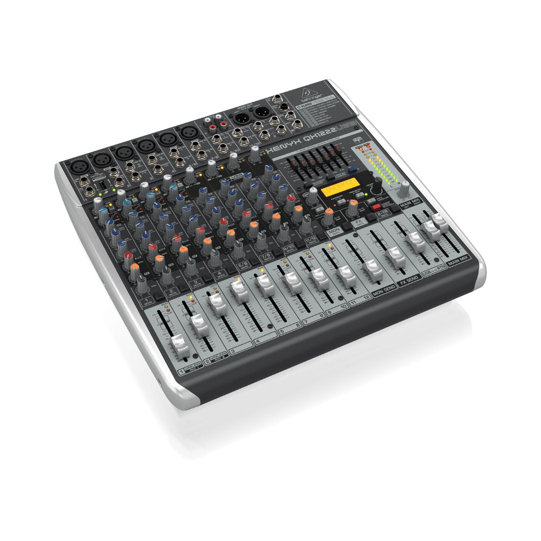 Behringer XENYX QX1222USB Analog Mixer with Wireless Option and USB/Audio Interface