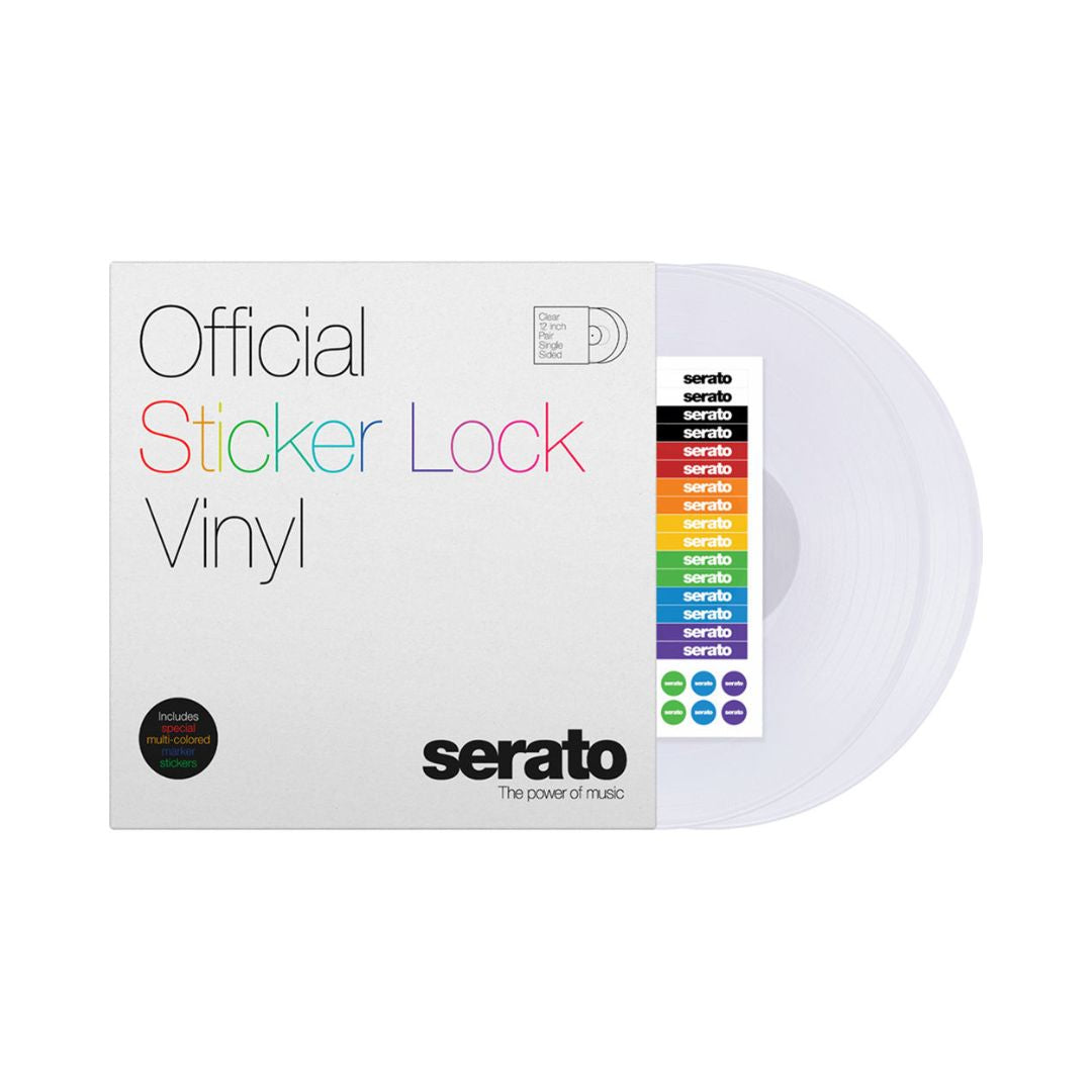 Serato Sticker Lock Vinyl 12″ Control Vinyl (Pair) – SCV-PS-SL-BM