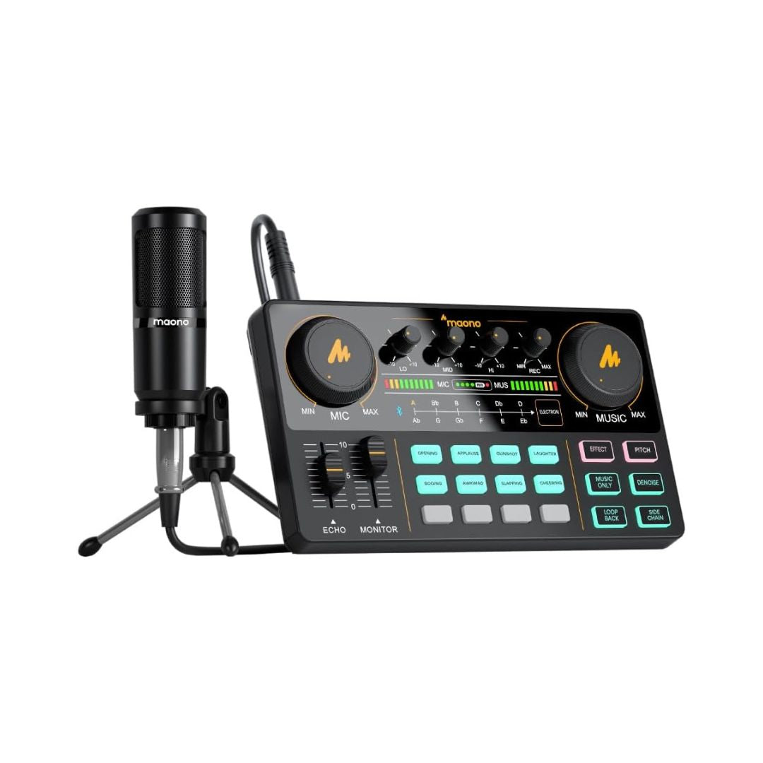 Maono AU-AM200 S1 Starter All-In-One Podcasting Bundle – Black