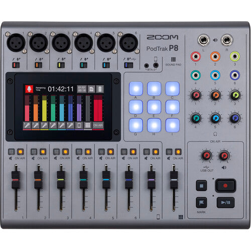 Zoom P8 PodTrak 8-Channel Podcasting Mixer