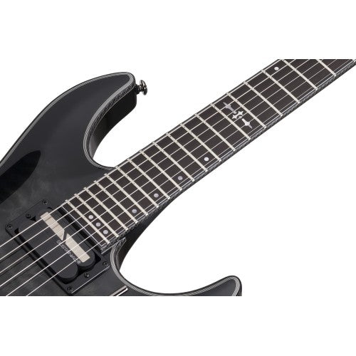 Schecter 1957 Hellraiser Hybrid C-1 FR-S Electric Guitar - Trans Black Burst Brand: Schecter