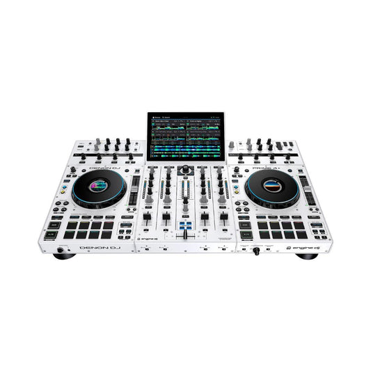 Denon DJ Prime 4+ Standalone 4-Deck DJ Controller (White) DJ