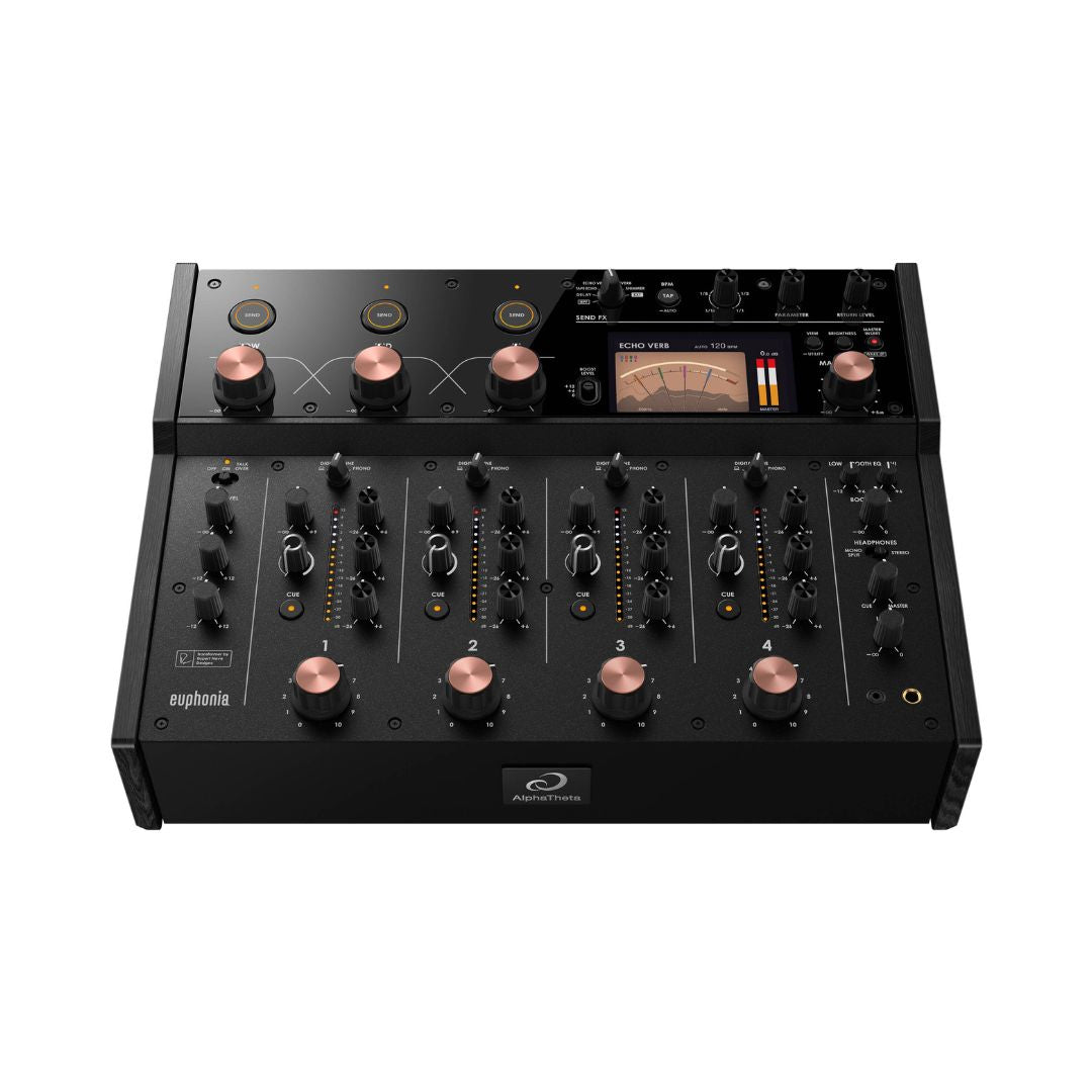 AlphaTheta Euphonia Professional 4-Channel Rotary Mixer (Black)