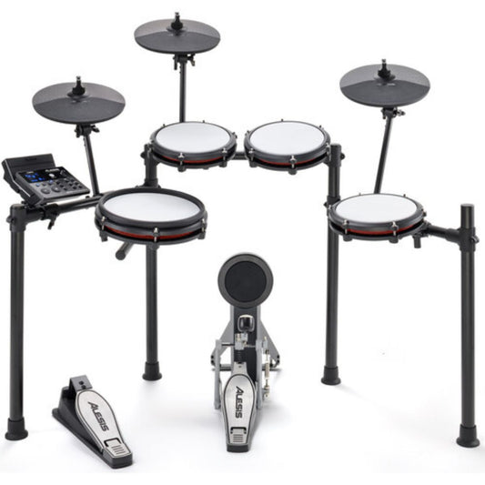 Alesis Nitro Max 8-Piece Electronic Drum Kit with Mesh Heads and Bluetooth