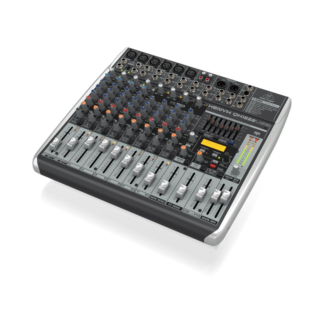 Behringer XENYX QX1222USB Analog Mixer with Wireless Option and USB/Audio Interface