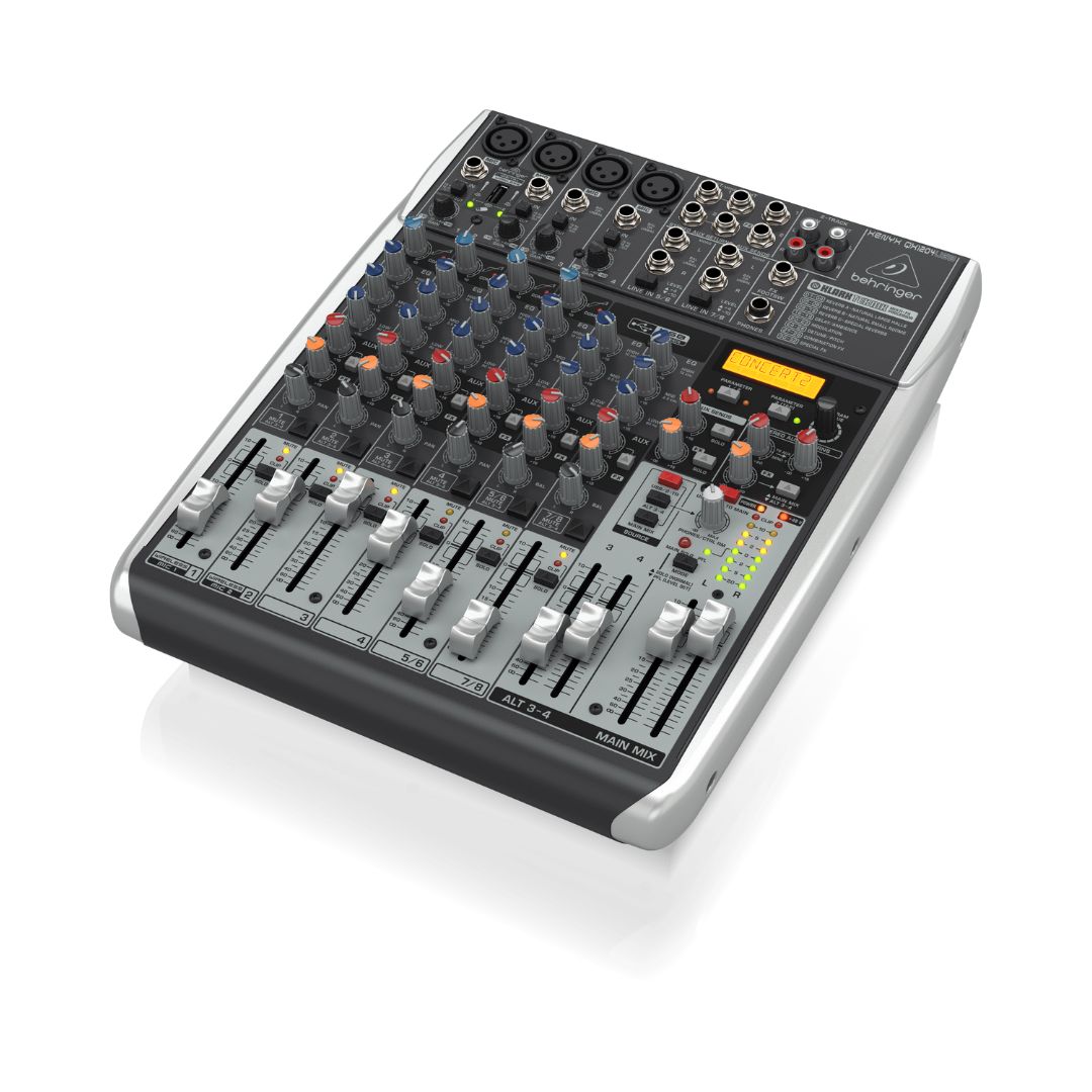 Behringer XENYX QX1204USB Analog Mixer with Wireless Option and USB/Audio Interface