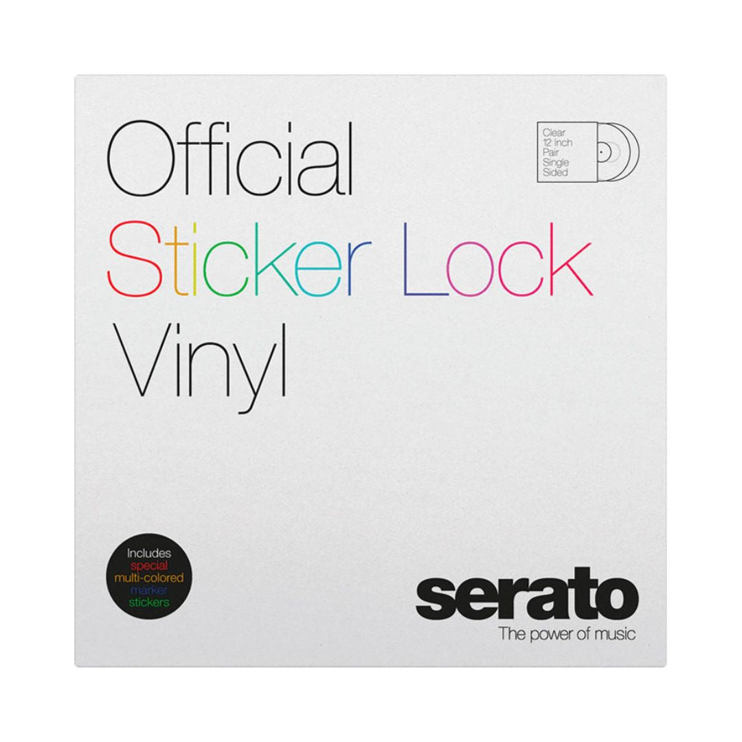 Serato Sticker Lock Vinyl 12″ Control Vinyl (Pair) – SCV-PS-SL-BM