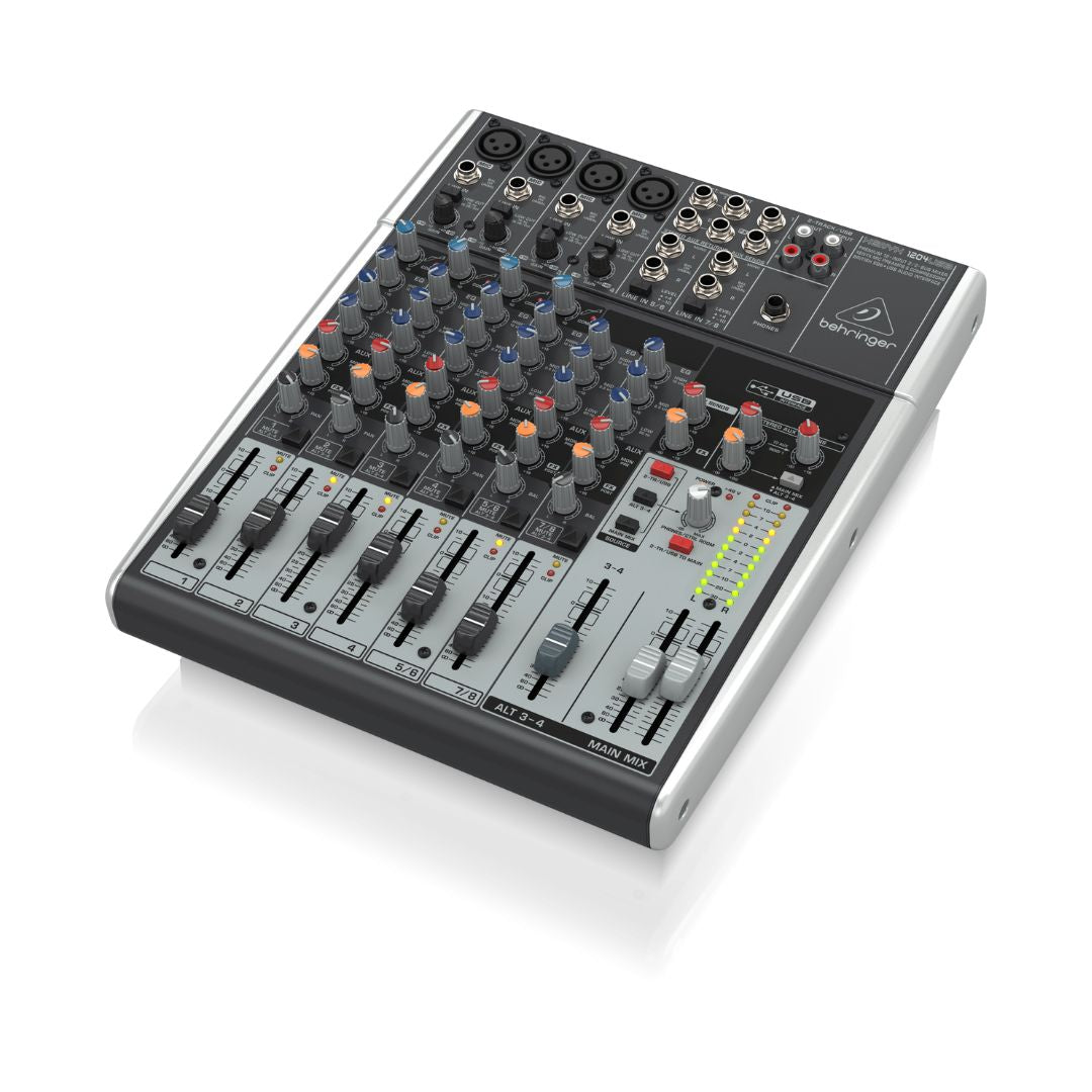 Behringer XENYX 1204USB Premium 12-Input 2/2-Bus Mixer with USB/Audio Interface