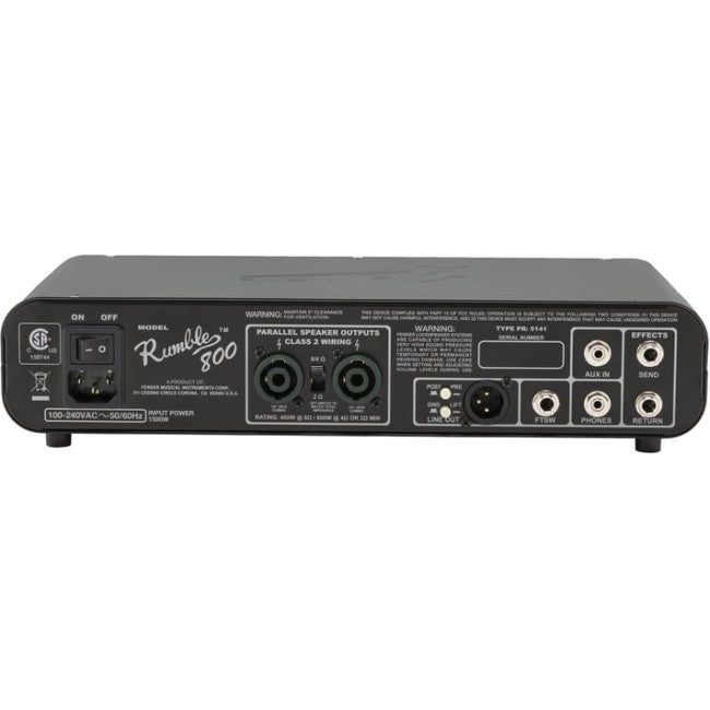 Fender 2372004000 Rumble 800 HD Head Amp