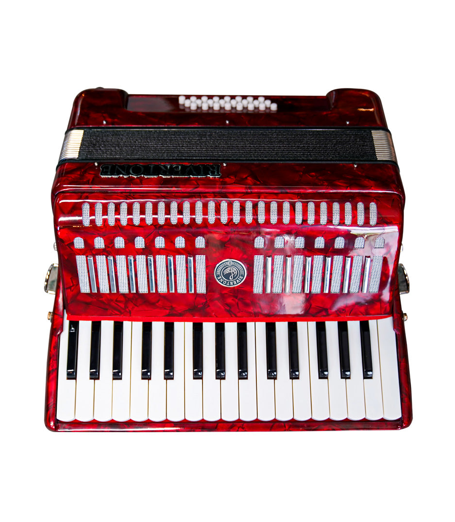 Rivertone 24 Bass Accordion Small - Red Color