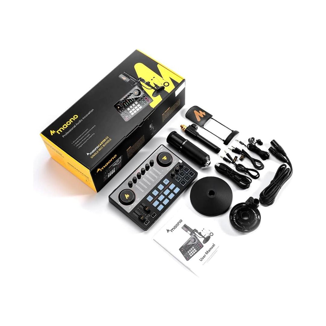 MaonoCaster AME2A All in One Podcast Audio Interface Bundle