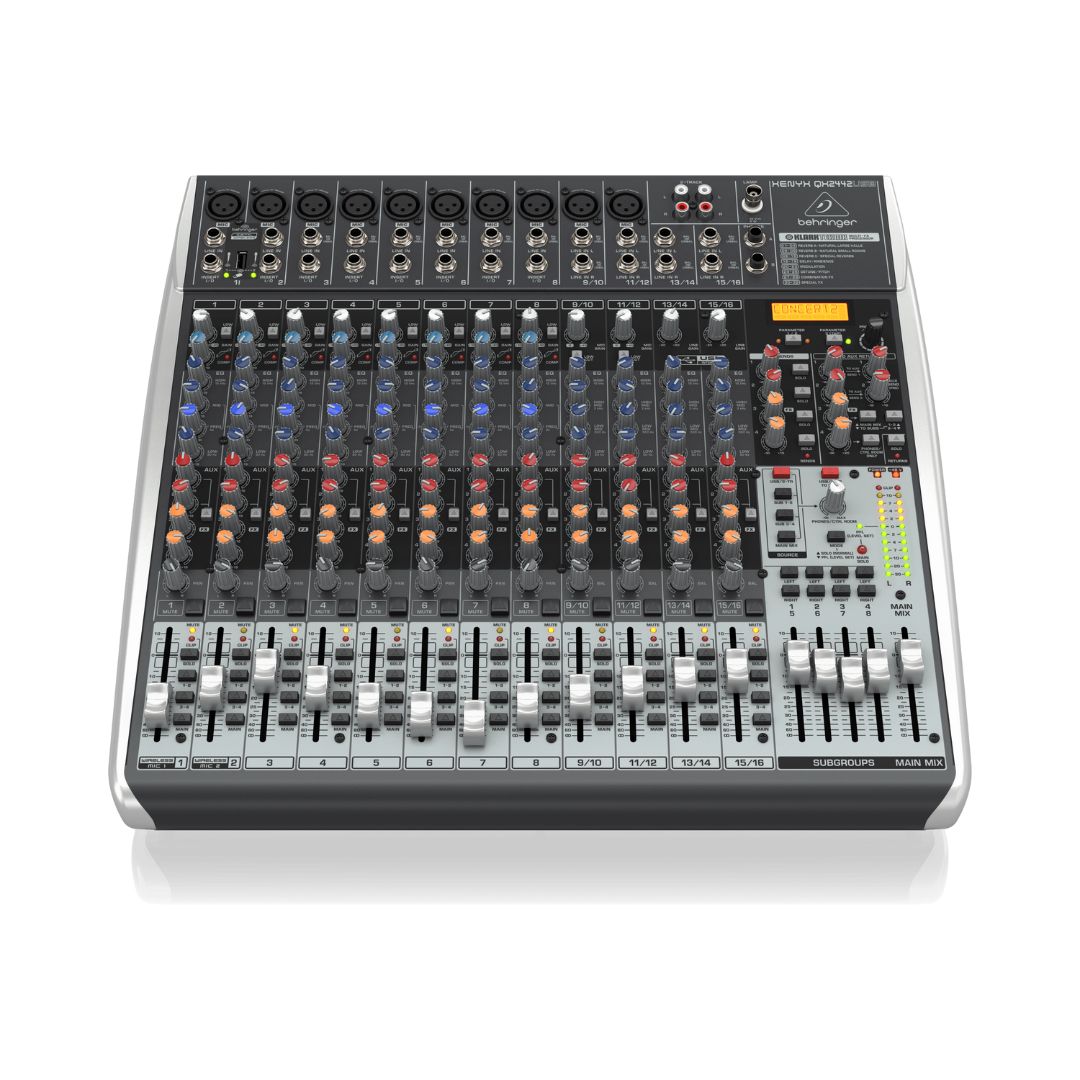 Behringer XENYX QX2442USB Analog Mixer with USB/Audio Interface