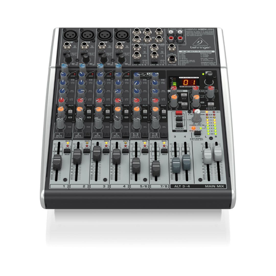 Behringer XENYX X1204USB Analog Mixer Multi-FX Processor and USB/Audio Interface Brands: BehringerSKU: X1204USB