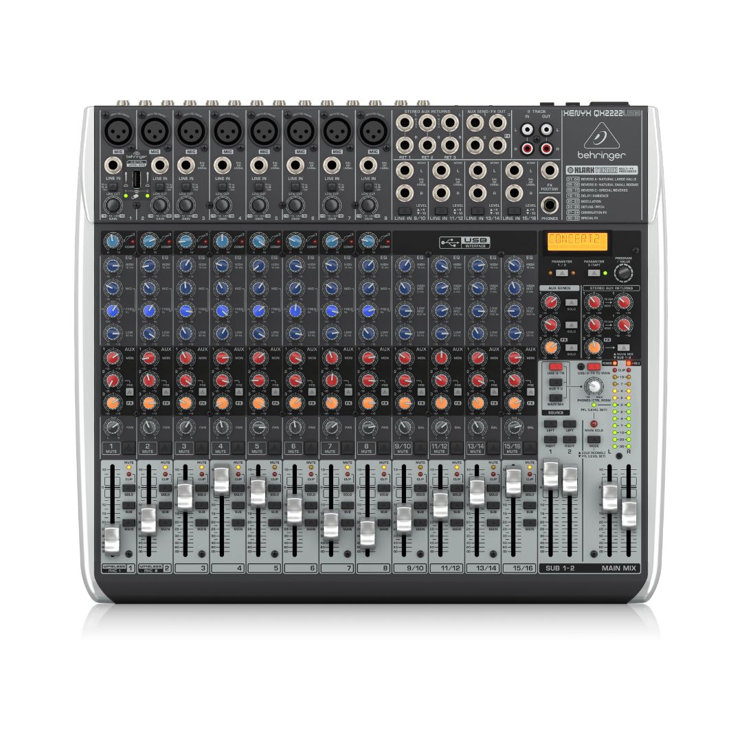 Behringer XENYX QX2222USB Analog Mixer with USB/Audio Interface Brands: BehringerSKU: QX2222USB