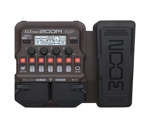 Zoom A1X FOUR Acoustic Instrument Multi-Effect Processor With Expression Pedal Brand: Zoom