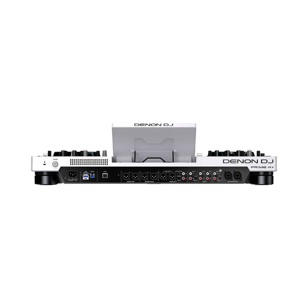 Denon DJ Prime 4+ Standalone 4-Deck DJ Controller (White) DJ