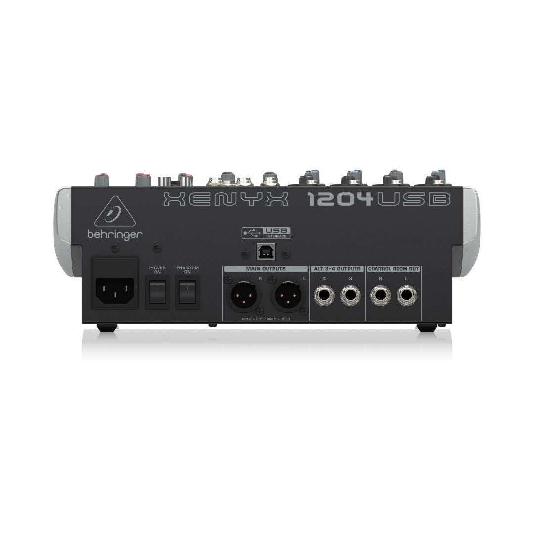 Behringer XENYX 1204USB Premium 12-Input 2/2-Bus Mixer with USB/Audio Interface