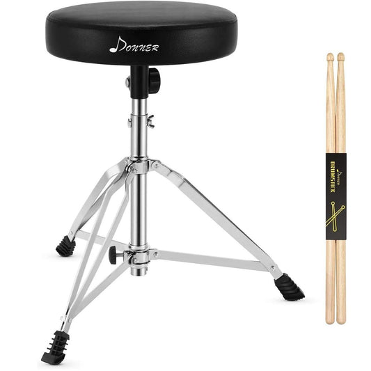 Donner Adjustable Height Drum Throne With A Pair Maple Mood Drum – EC1200 Brands: Donner