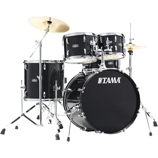 Tama Stagestar 5-piece Complete Drum Set - Black Night Sparkle