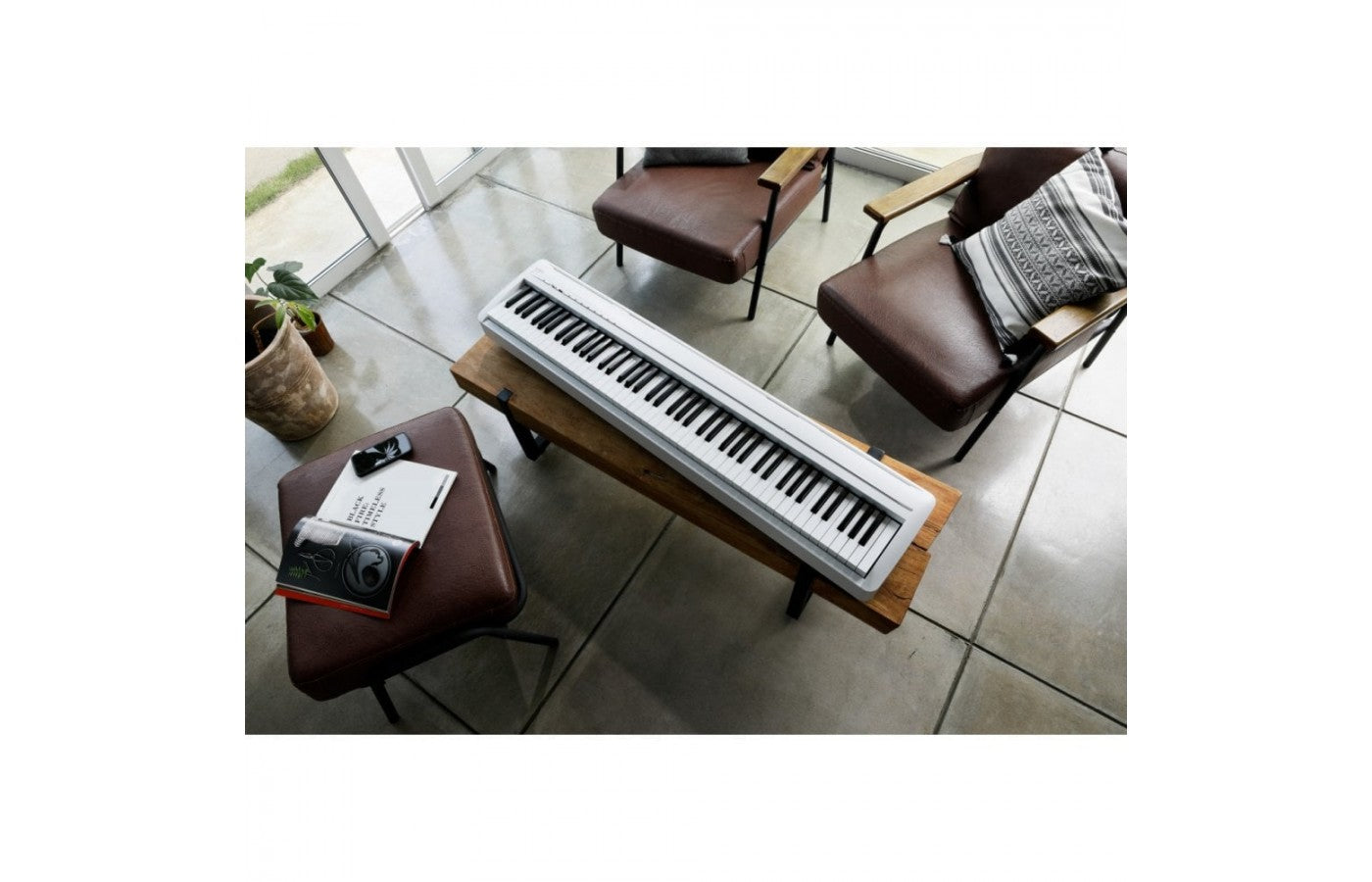 Kawai ES120W 88 keys Portable Digital Piano with Speakers - White