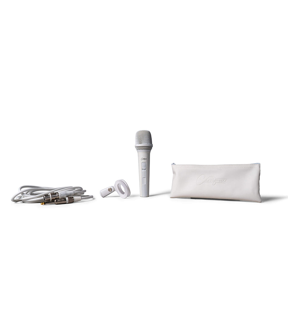 Carry-On Dynamic Microphone with XRL-Jack Cable - White Color