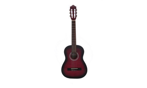 Carlos C34N-RDS Classical Guitar Shaded Red 1/2 Size - Red