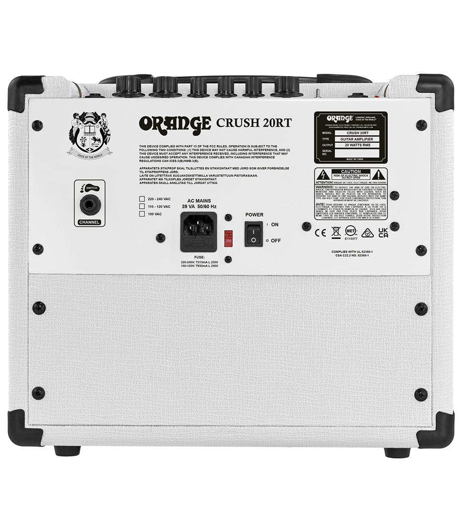 0range Crush 20RT Orianthi Signature 20 Watt 1 x 8" Twin Channel Solid State Guitar Combo Amplifier with CabSim Headphone Out, Digital Reverb & Tuner, 20 Watts