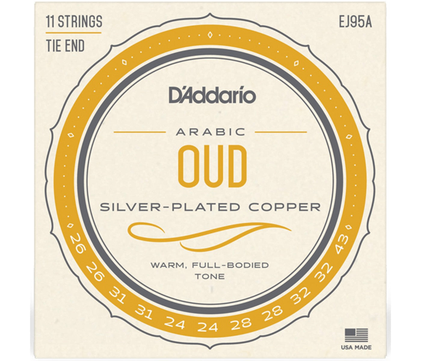 D'Addario EJ95A Arabic Oud Strings 11-String Set - Normal Tension