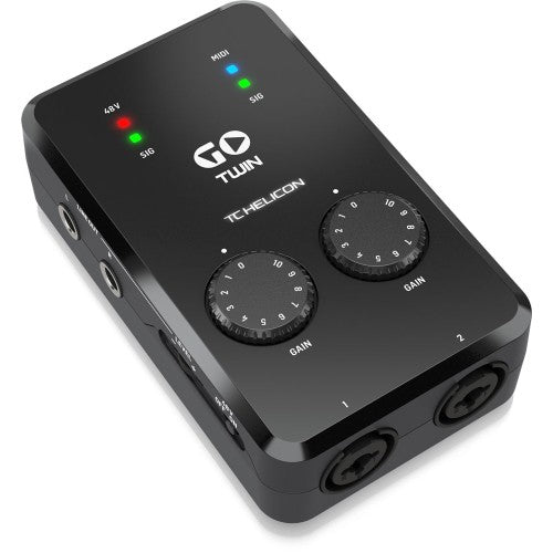 TC Helicon GO TWIN 2-channel Audio/MIDI Interface for Mobile Devices Brand: TC Electronics