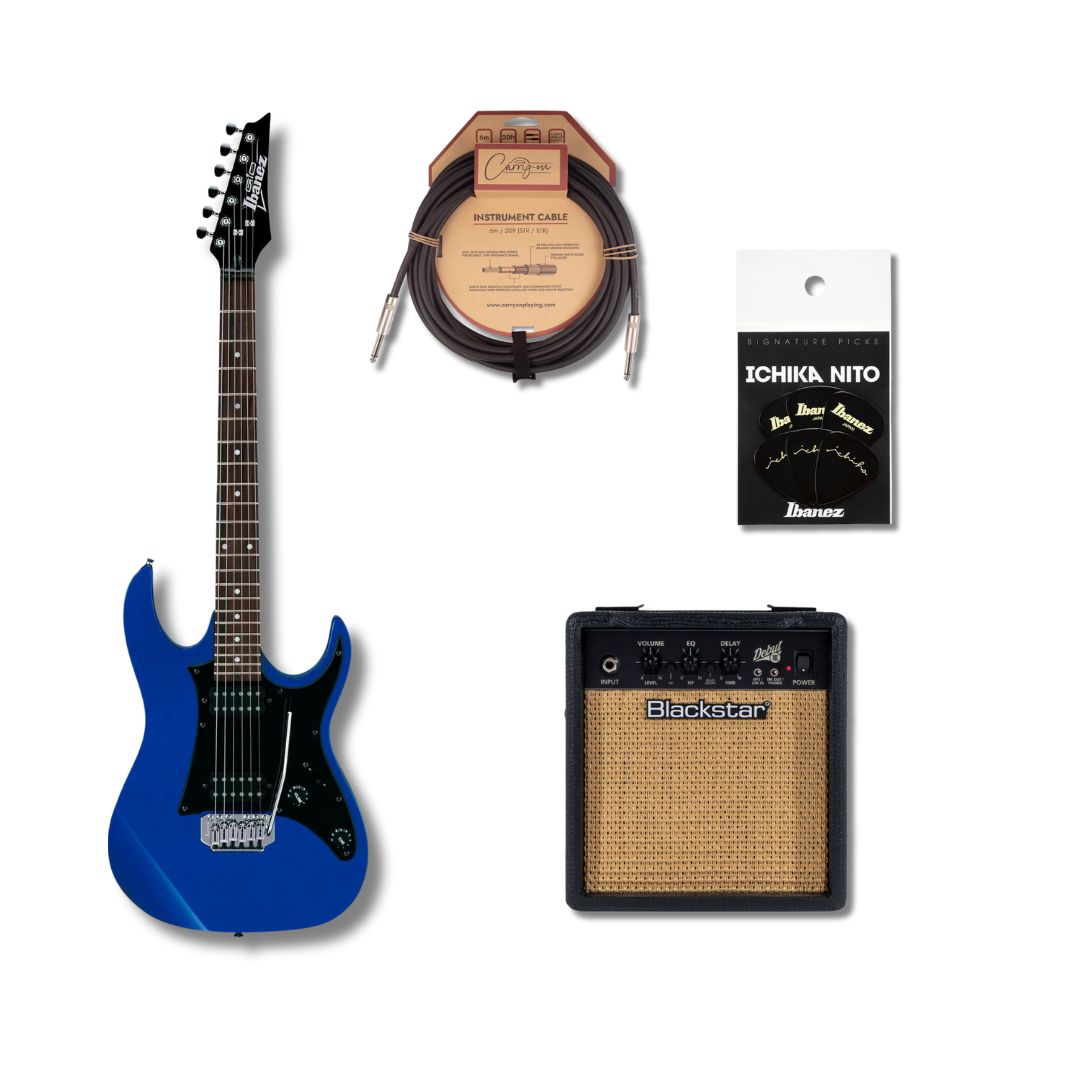 Ibanez GRX20Z Joel Blue Bundle with Blackstar Debut 10E (Black) Brands: IbanezSKU: 1002026 - 1