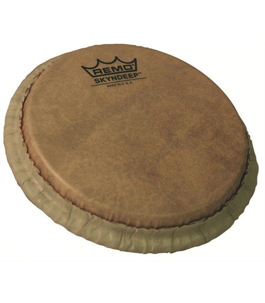 Remo Bongo Drumhead, Tucked, 9", SKYNDEEP®, 'Calfskin' Graphic