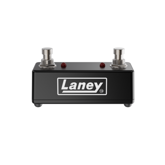 Laney FS2-MINI Dual Switch Mini Pedal - LED Status Lights - Removable Lead