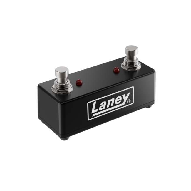 Laney FS2-MINI Dual Switch Mini Pedal - LED Status Lights - Removable Lead