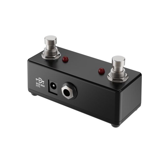 Laney FS2-MINI Dual Switch Mini Pedal - LED Status Lights - Removable Lead