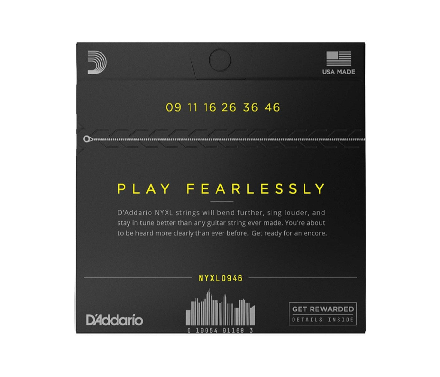 D'Addario NYXL0946 Electric Guitar String Nickel Wound Super Light Top - Regular Bottom - 09-46 Brand: D'Addario