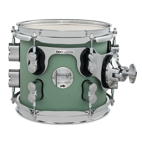 PDP Drums PDCM2215SF Concept Maple 5-Pieces Shell Pack - Satin Seafoam - Without Cymbals Brand: PDP (Pacific Drums Percussion)