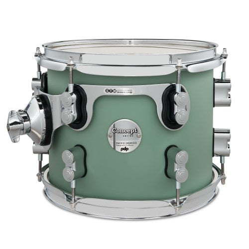 PDP Drums PDCM2215SF Concept Maple 5-Pieces Shell Pack - Satin Seafoam - Without Cymbals Brand: PDP (Pacific Drums Percussion)