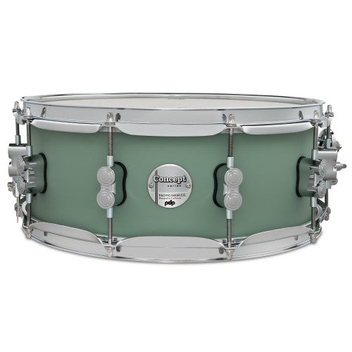 PDP Drums PDCM2215SF Concept Maple 5-Pieces Shell Pack - Satin Seafoam - Without Cymbals Brand: PDP (Pacific Drums Percussion)