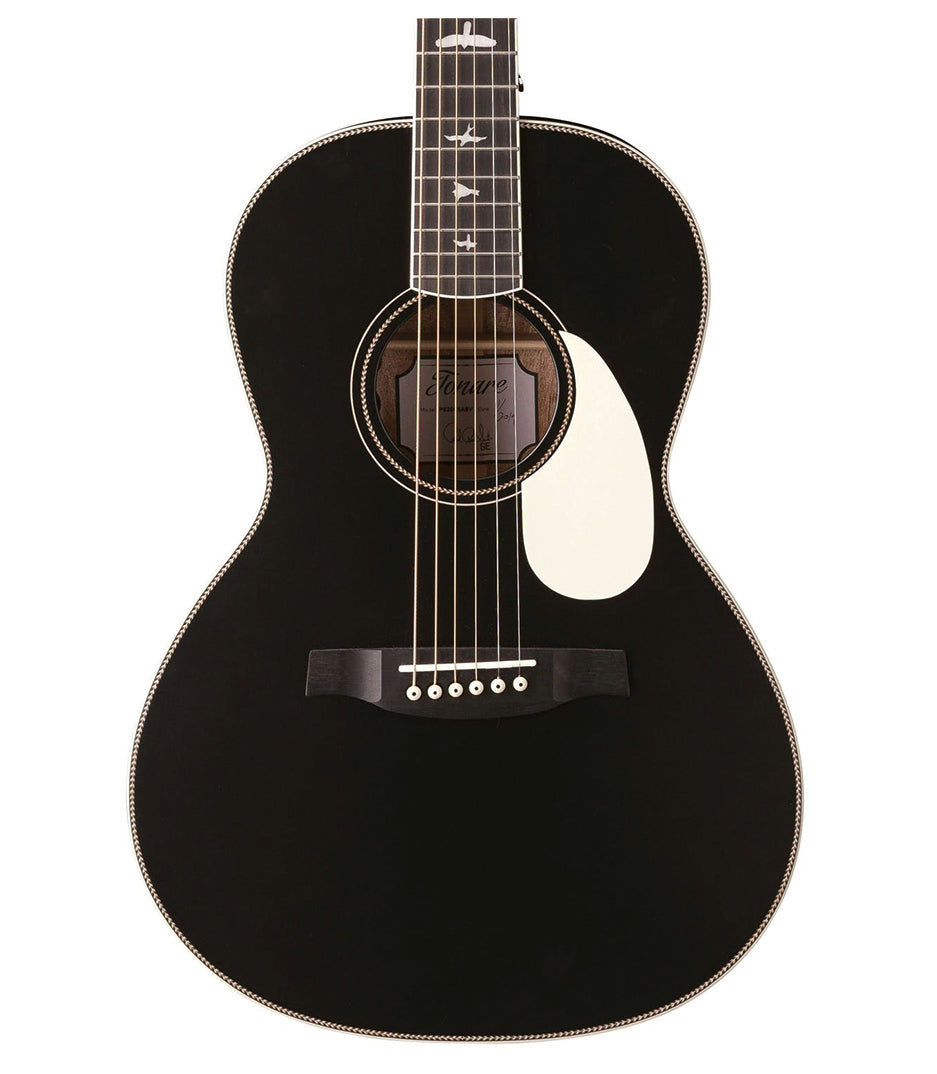 PRS SE Parlor Acoustic Guitar with Fishman SonoTone, Satin Black Top Finish Includes PRS Gig Bag