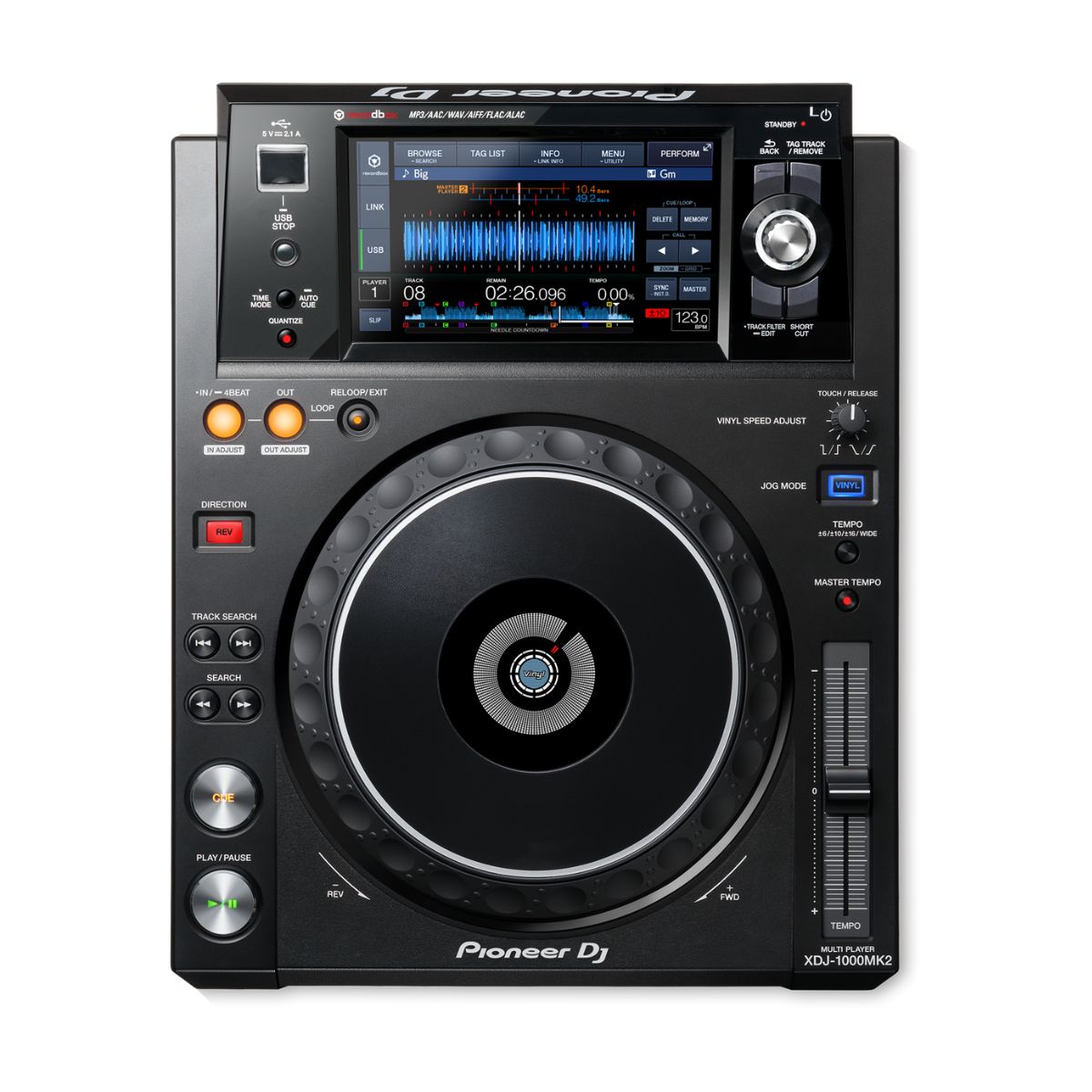 Pioneer DJ XDJ-1000MK2 – High-Performance Multi-Player DJ Deck with Touch Screen