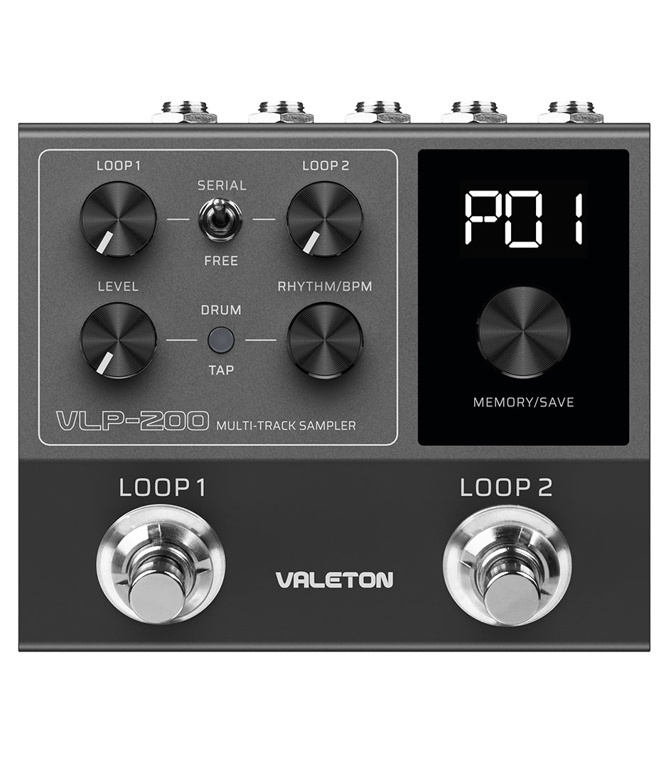 Valeton VLP-200 Multitrack Sampler Looper Pedal for Electric Guitar and Bass