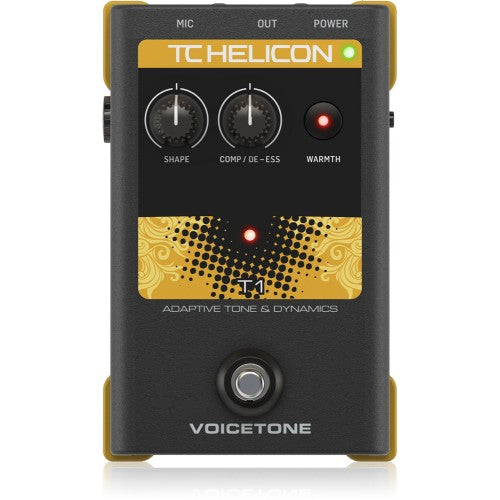 TC Helicon VoiceTone T1 Vocal Tone and Dynamics Effects Pedal Brand: TC Helicon