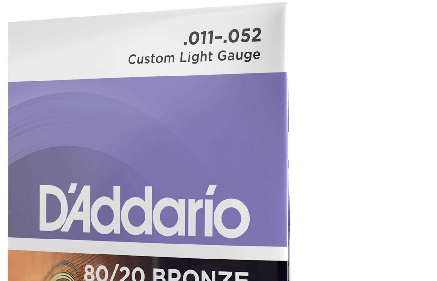 D'Addario EJ13 80/20 Bronze Acoustic Guitar Strings Custom Light - 11-52