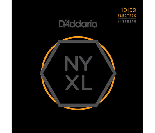 D'Addario NYXL1059 Electric Guitar String Nickel Wound 7-String Regular Light - 10-59